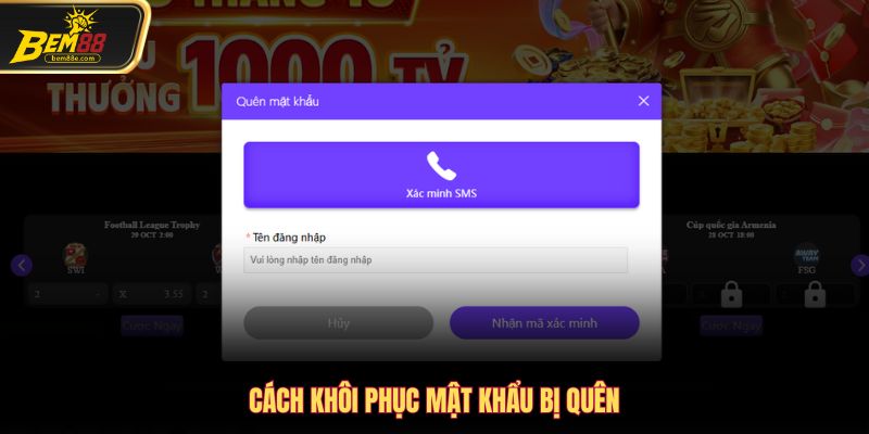 Khôi phục mật khẩu bị quên dễ dàng