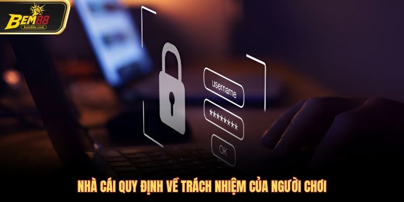 Nhà cái quy định về trách nhiệm của người chơi